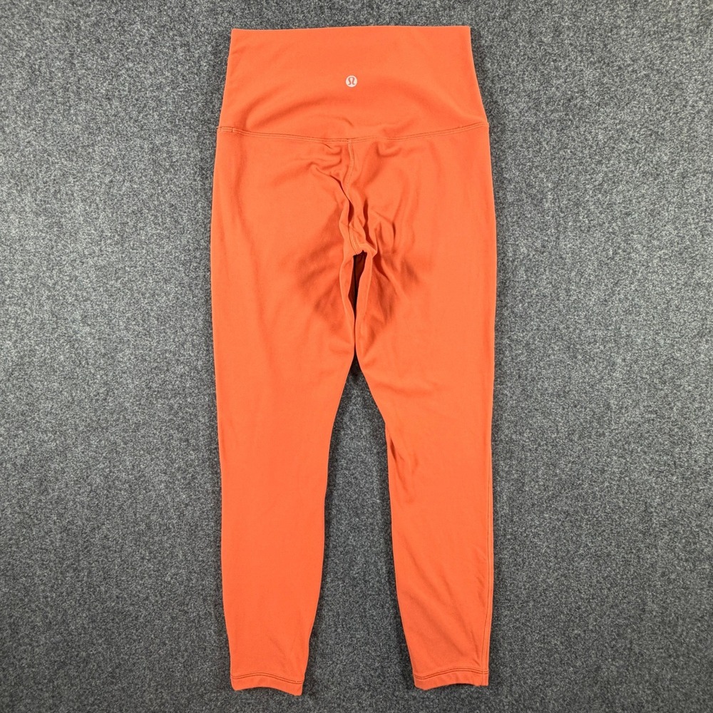 Lululemon Align High-Rise Pant 25" Orange Nulu Yoga Leggings Womens Size 6 - Picture 11 of 11